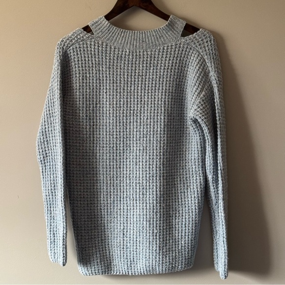 REBECCA MINKOFF DRACO SWEATER LIGHT BLUE MULTI SIZE SMALL - Picture 3 of 8